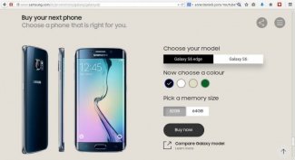Samsung Galaxy преустановява 128GB S6 и S6 Edge версия